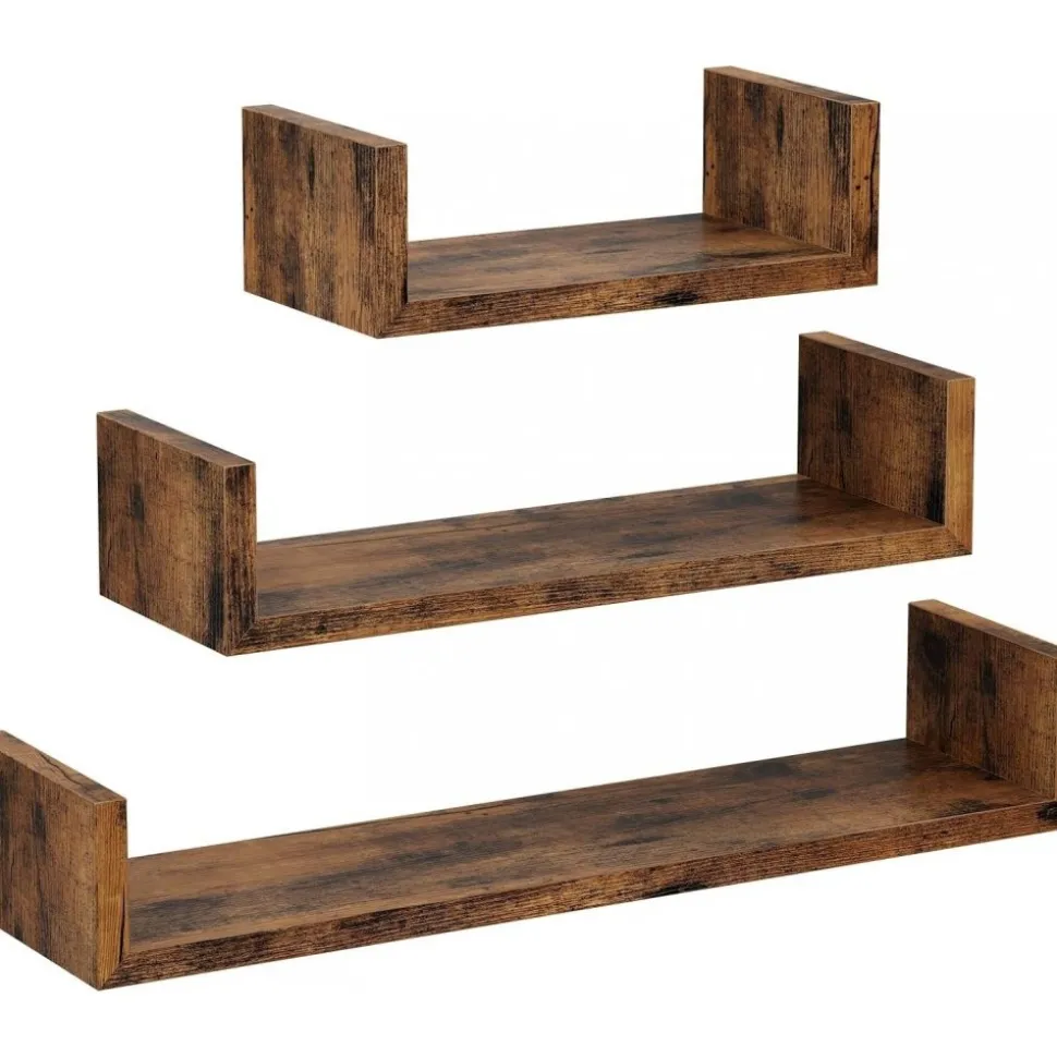 Abner vägghylla - Brun