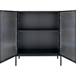 Adelaide vitrinskåp 90x110 cm - Svart