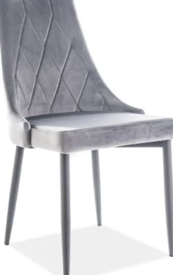 Adyson 2 matstol - Grå sammet