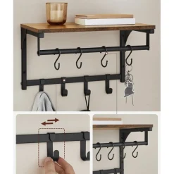 Agust hatthylla - Brun/svart