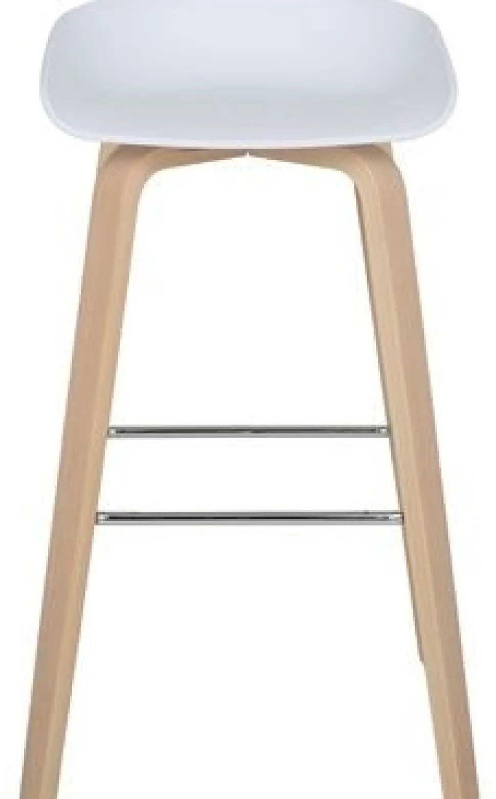 Akita barstol - Vit/ek