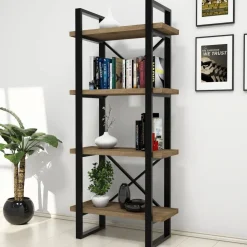 Alaro modern bokhylla - Valnöt