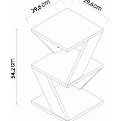 Albeni sidobord - Svart