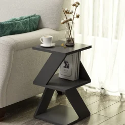 Albeni sidobord 30 x 30 cm - Antracit