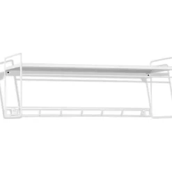 Alex hatthylla i metall - Vit