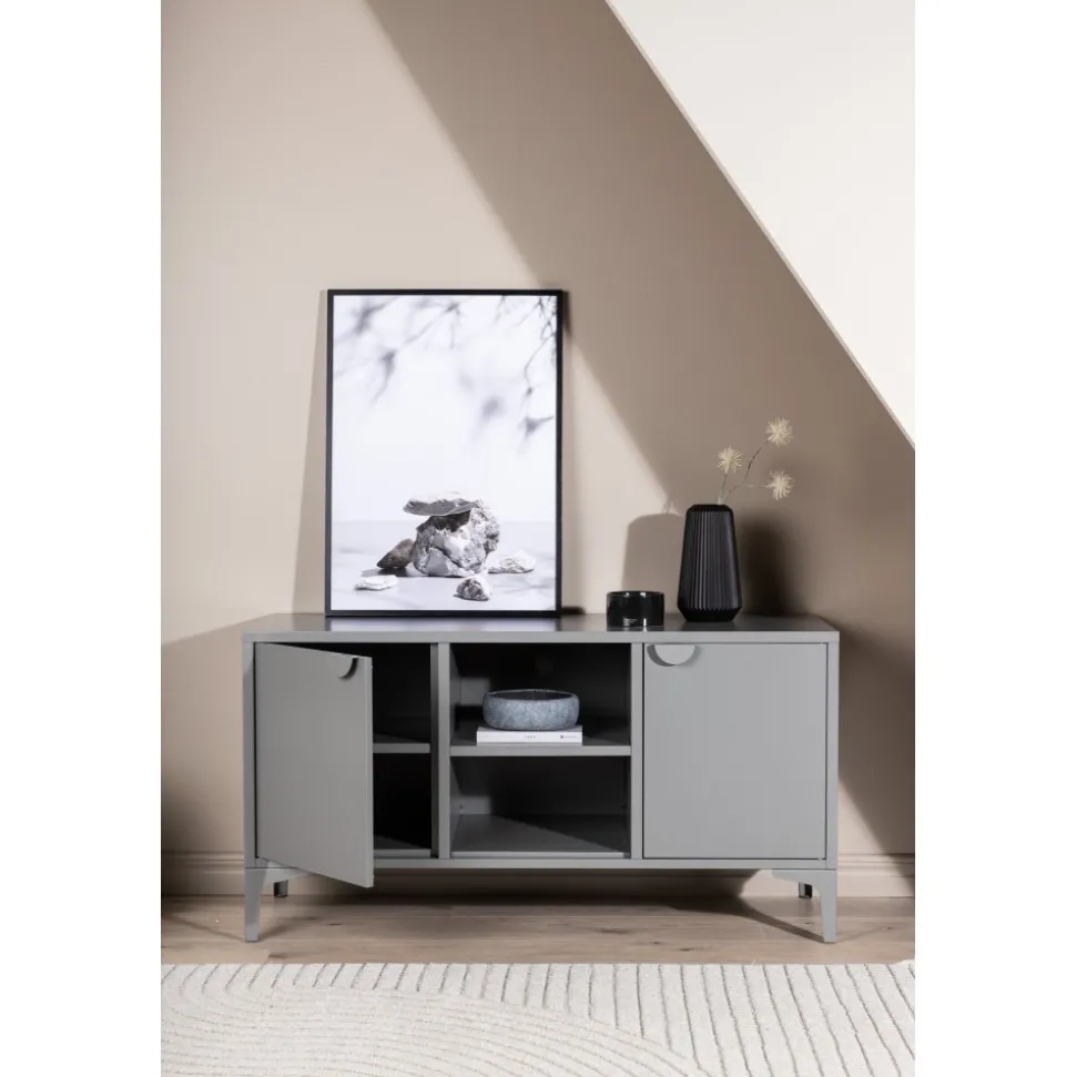 Alexander TV-bänk - Ljusgrå