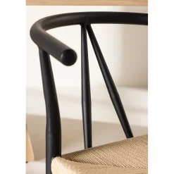 Alfons matstol - Beige/svart