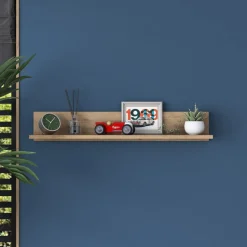 Algot vägghylla 90 cm - Valnöt