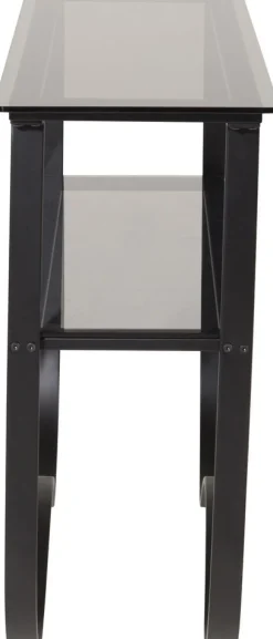 Algustorp konsolbord 117 x 33,5 cm - Svart/glas