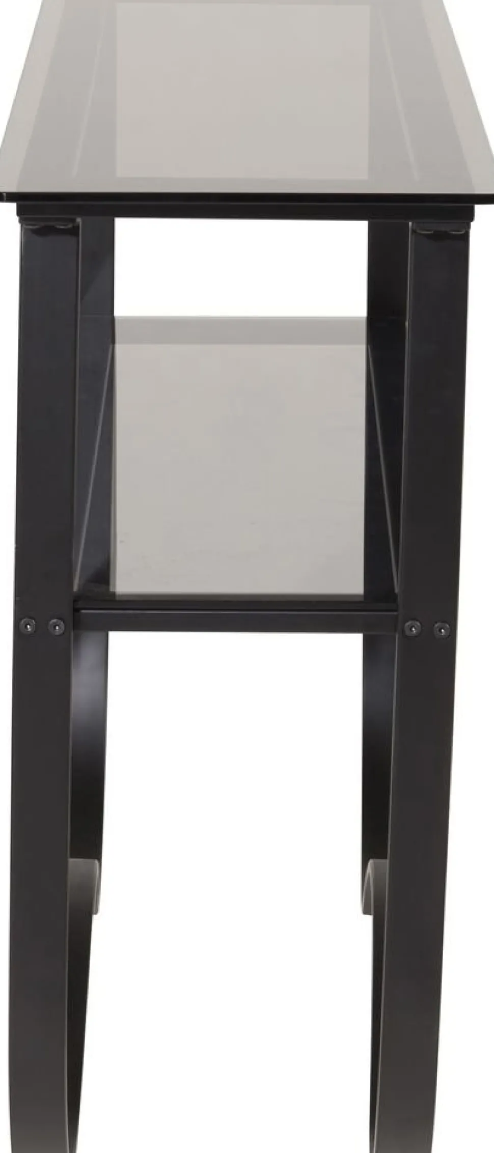 Algustorp konsolbord 117 x 33,5 cm - Svart/glas