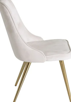 Alice Deluxe matstol - Beige/mässing