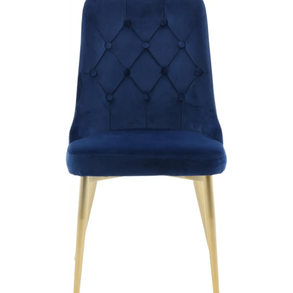 Alice Deluxe matstol - Blå/mässing