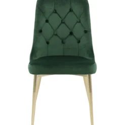 Alice Deluxe matstol - Grön/mässing