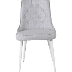 Alice Deluxe matstol - Ljusgrå/vit