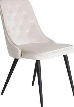 Alice Deluxe matstol - Svart/beige sammet