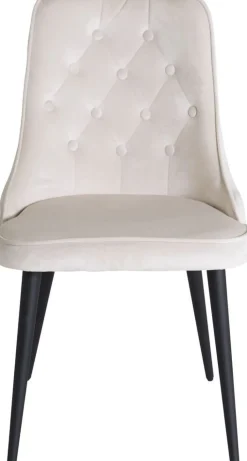 Alice Deluxe matstol - Svart/beige sammet