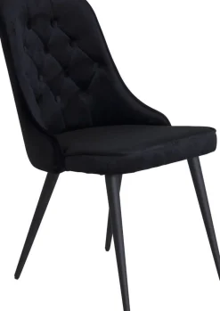 Alice Deluxe matstol - Svart sammet