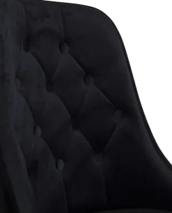 Alice Deluxe matstol - Svart sammet