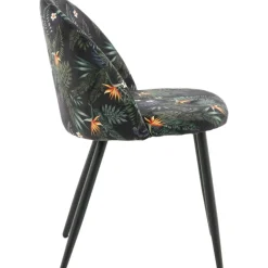 Alice matstol - Svart blomma