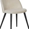 Alice matstol - Svart/beige sammet + Fläckborttagare för möbler