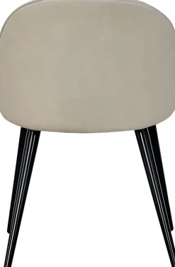 Alice matstol - Svart/beige sammet + Fläckborttagare för möbler