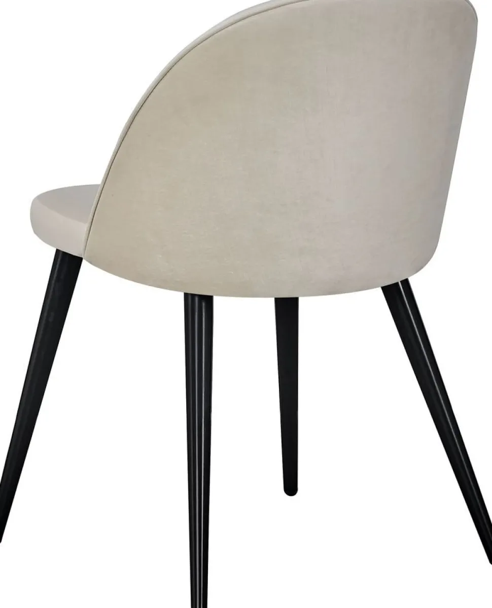 Alice matstol - Svart/beige sammet