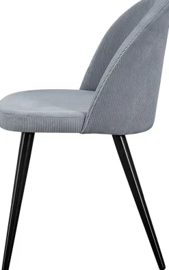 Alice matstol - Svart/ljusgrå manchester