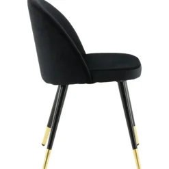 Alice matstol - Svart/mässing