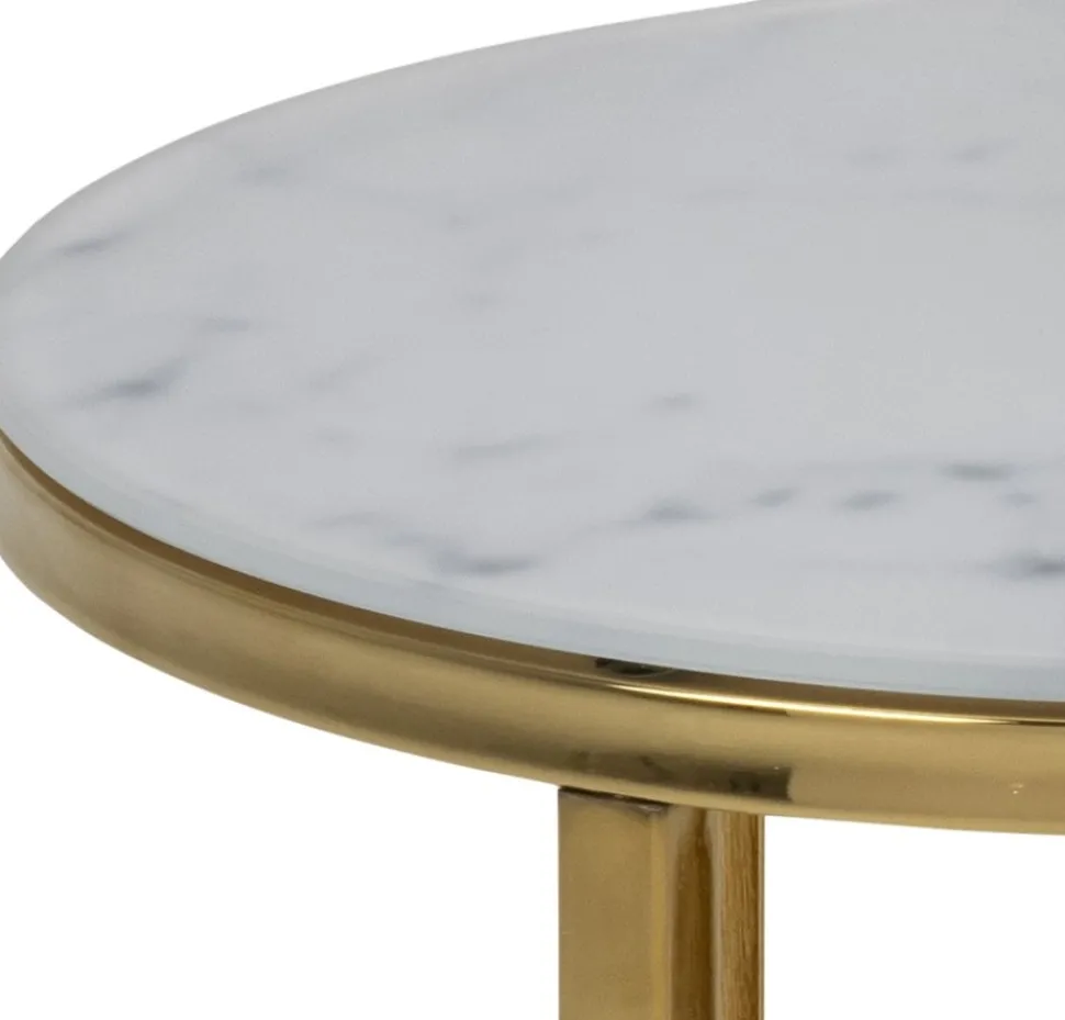 Alisma satsbord Ø35/45 cm - Vit