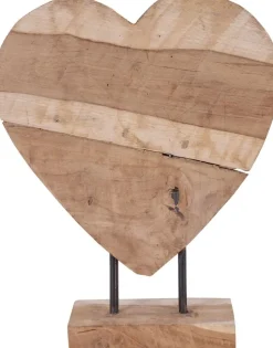 Almada dekoration hjärta - Teak