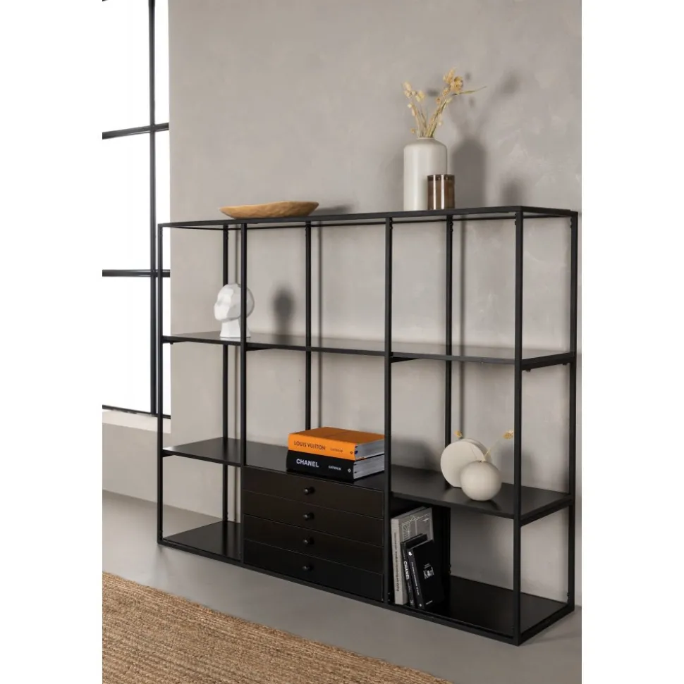 Amarillo bokhylla - Svart