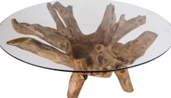 Amazonas Soffbord 110 x 110 cm - Teak/glas