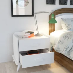 Andaz sängbord - Vit