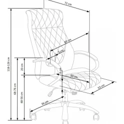 Angelia kontorsstol - Brun