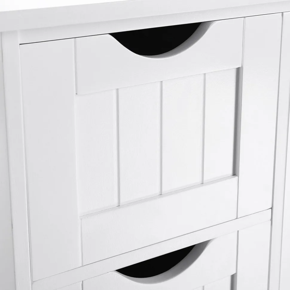 Annette förvaringsskåp - Vit + Möbeltassar