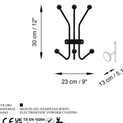 Ant klädhängare - Svart