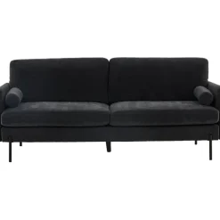 Antibes 2-sits soffa - Svart/Mörkgrå