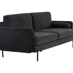 Antibes 2-sits soffa - Svart/Mörkgrå