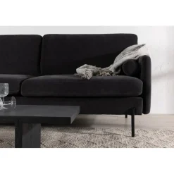 Antibes 2-sits soffa - Svart/Mörkgrå