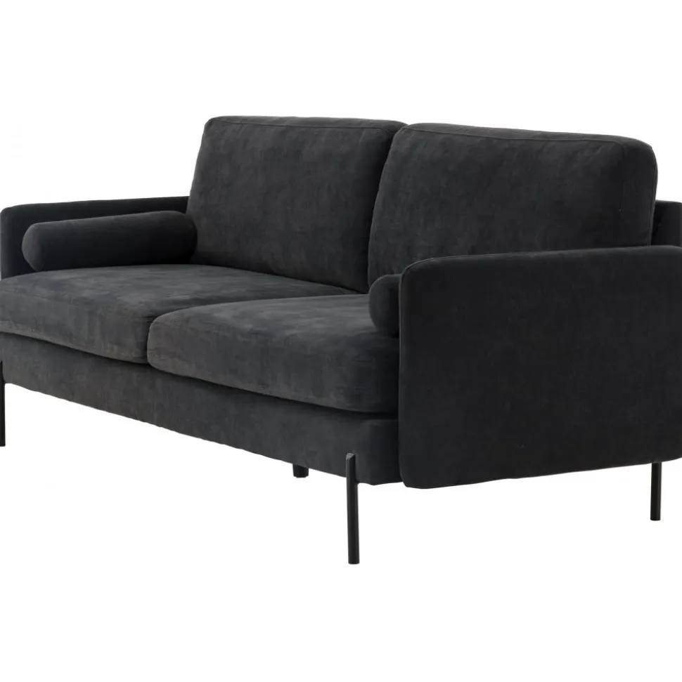 Antibes 2-sits soffa - Svart/Mörkgrå