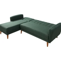 Aqua divanbäddsoffa vänster - Mörkgrön