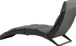 Archie solsäng - Svart + Textilskydd för utemöbler