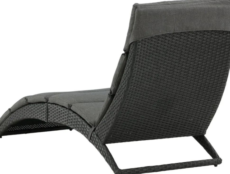 Archie solsäng - Svart + Textilskydd för utemöbler