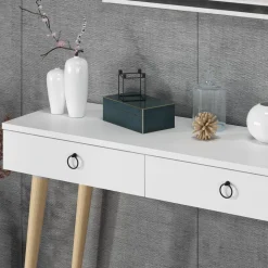 Arden avlastningsbord 72/100 x 35 cm - Vit