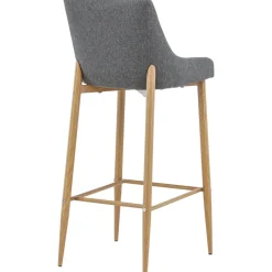 Argon barstol - Ekimitation/grå