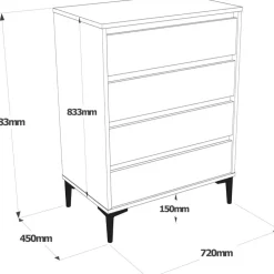 Aristo byrå - Brun/antracit