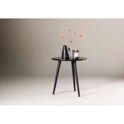 Askim sidobord Ø48 cm - Svart