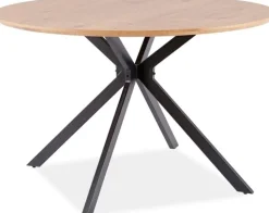 Aster matbord 120 cm - Ek/svart