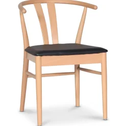 Astrid matstol med svart PU sits + Textilrengöring för möbler