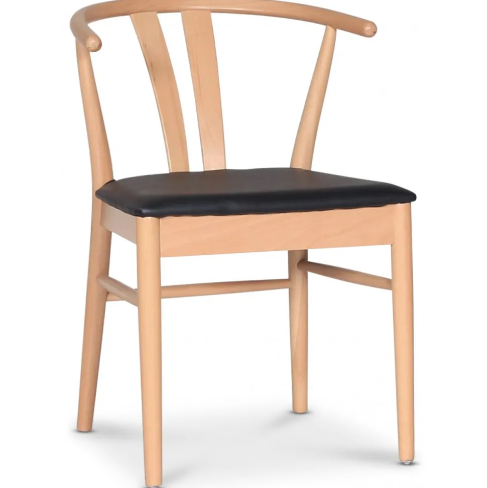 Astrid matstol med svart PU sits + Textilrengöring för möbler